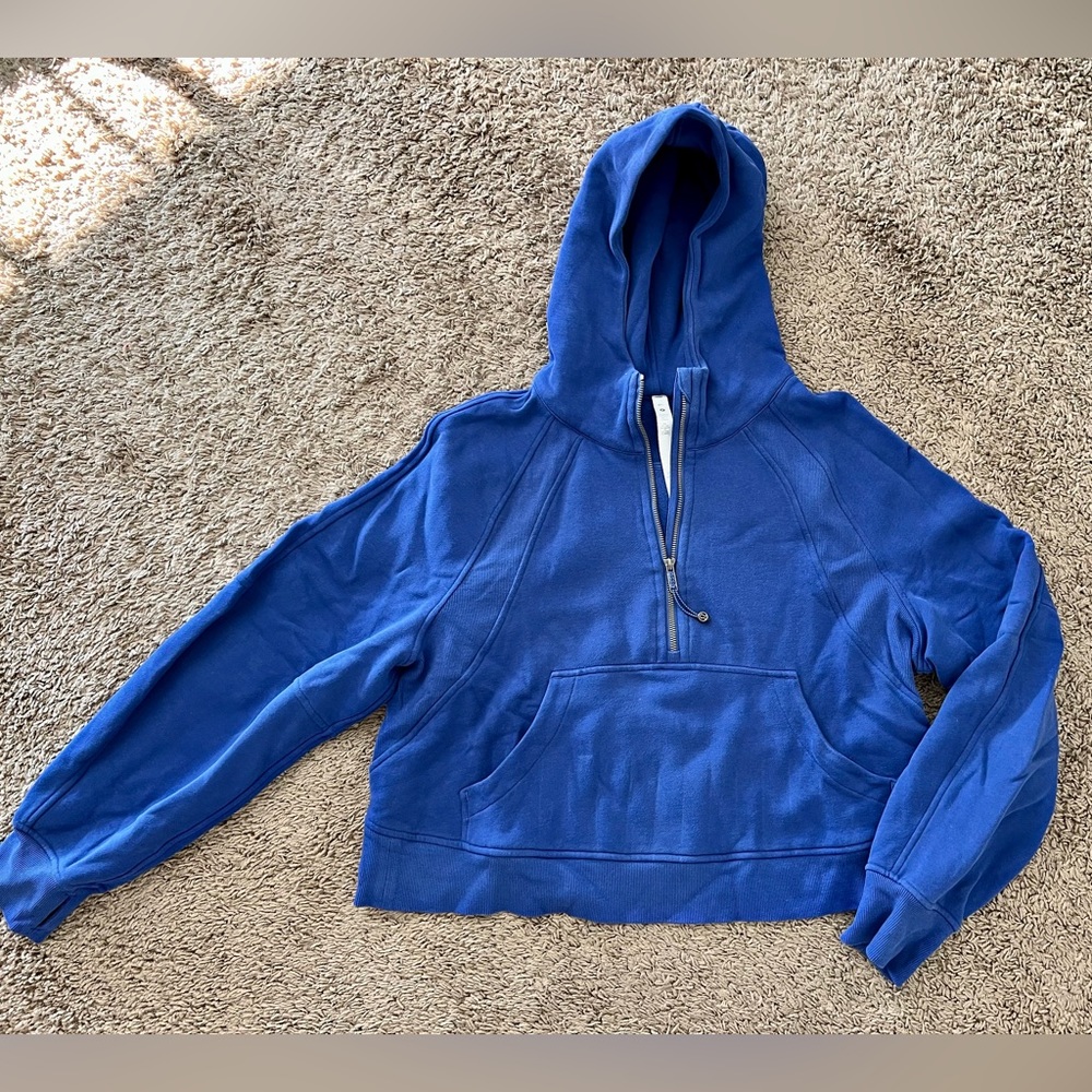 Lulu lemon scuba oversized half zip hoodie - royal blue